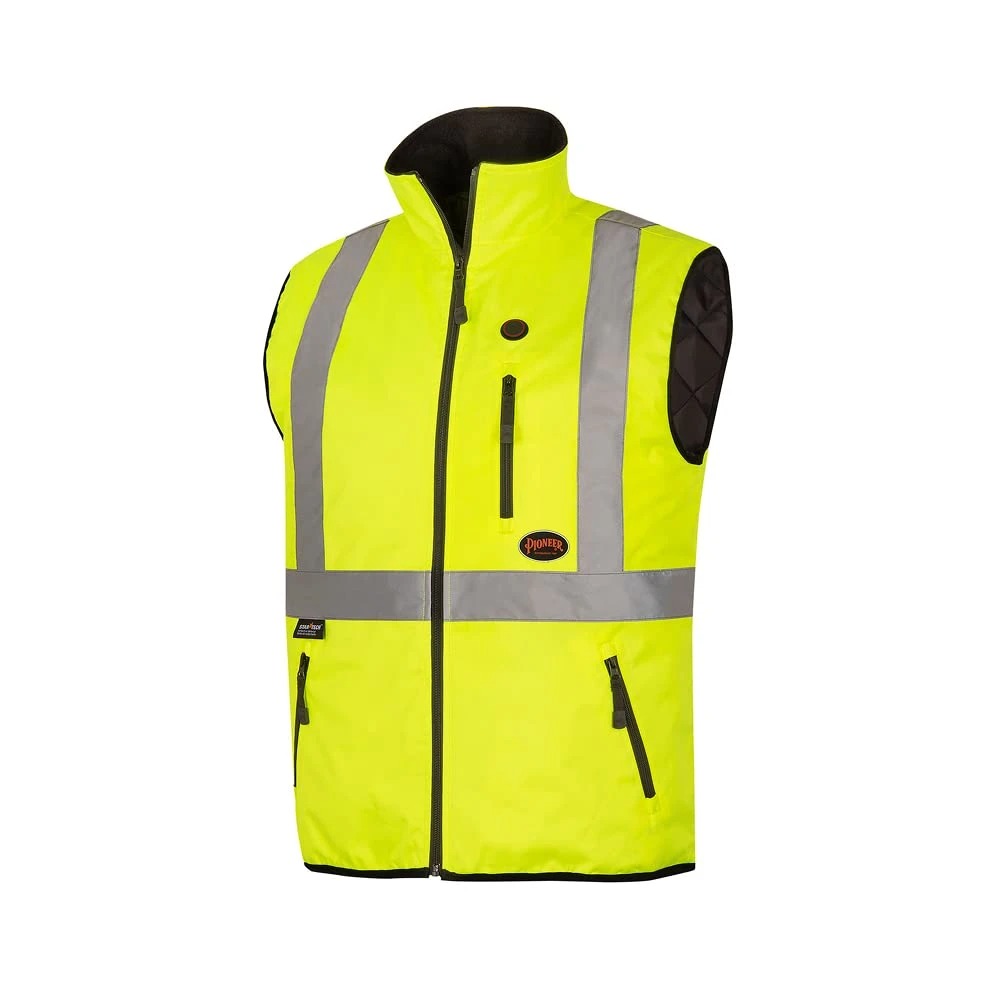 Pioneer Safety Heated Safety Vest - Hi-Vis Yellow and Black (V1210260U-M)