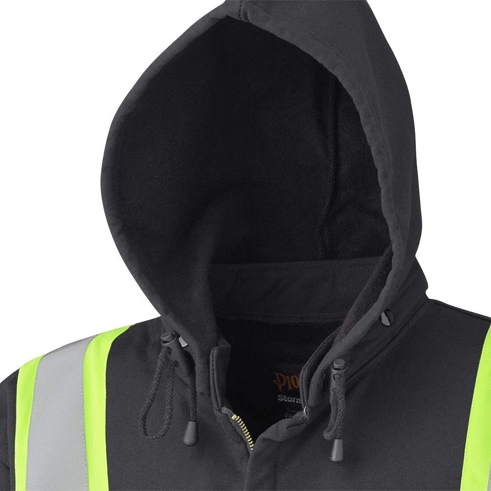 Pioneer Safety Hoodie, High Visibility Black, Cotton, Large (V2570470U-L) — product image 3