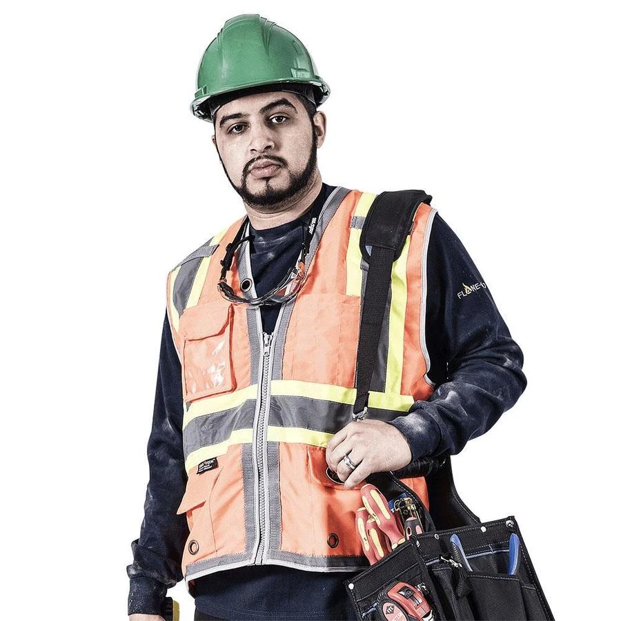 Pioneer Surveyor Mesh Back Vest, Orange, XL (V1010250U-XL) — product image 2
