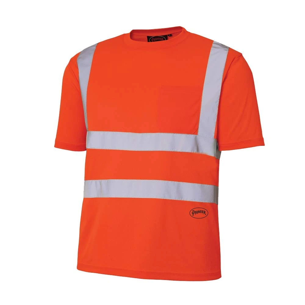 Pioneer High Visibility Lightweight Short Sleeve Safety T-Shirt (V1054050U-XL) — product image 2