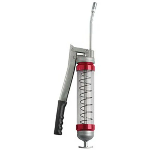 Plews 30-700 Grease Gun Lever Style UltraView, Red Tube Ends