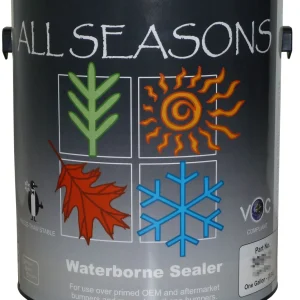 Polyvance All Seasons Waterborne Flexible Bumper Sealer, Black, Gallon (420761)