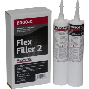 Polyvance Flex Filler Flexible Epoxy Adhesive/Filler, Cartridge Kit (2000-C)