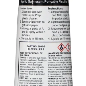 Polyvance Flex Filler Resin (Side B), Tube (2000-TB)