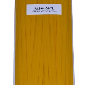 Polyvance High Density Polyethylene (Hdpe), 3/8" X 1/16", 1 Lb., Yellow (R12-04-04-YL)