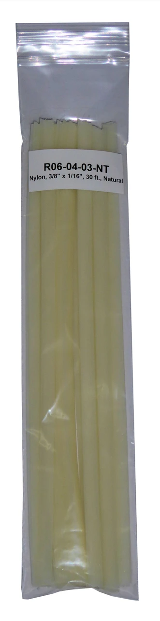 Polyvance Nylon Ribbon, 3/8" X 1/16", 30 Ft., Natural (R06-04-03-NT)