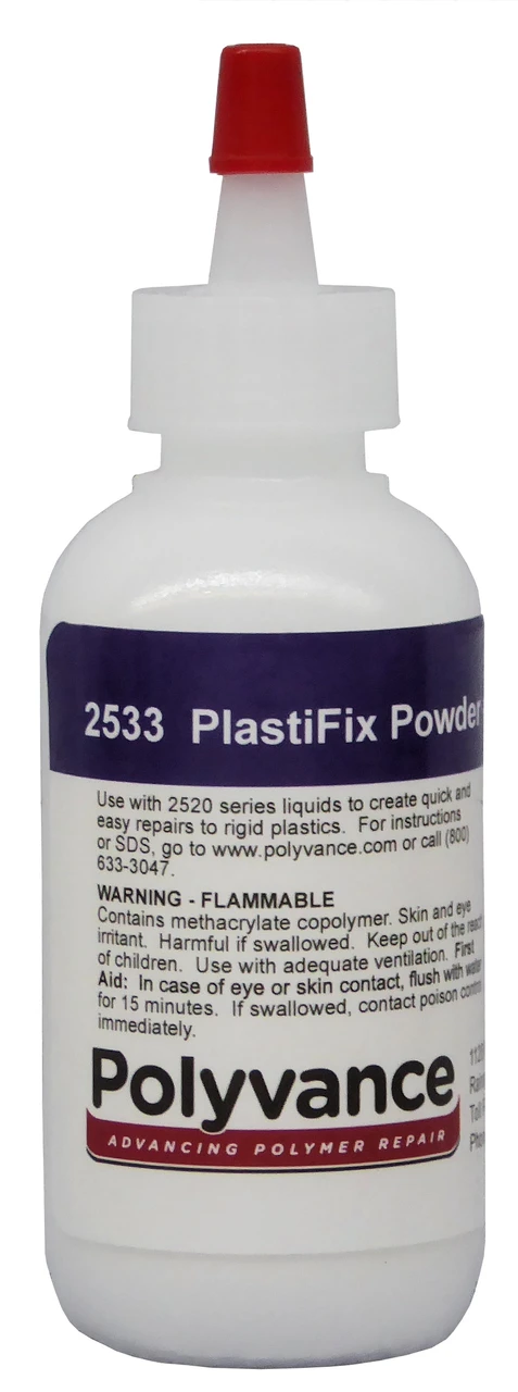 Polyvance Plastifix Powder, Small, 2 Fl Oz (59 Ml) Clear (2533)