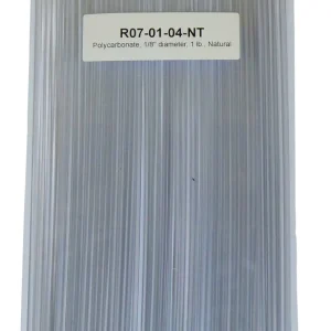 Polyvance Polycarbonate Rod, 1/8" Diameter, 1 Lb., Natural (R07-01-04-NT)