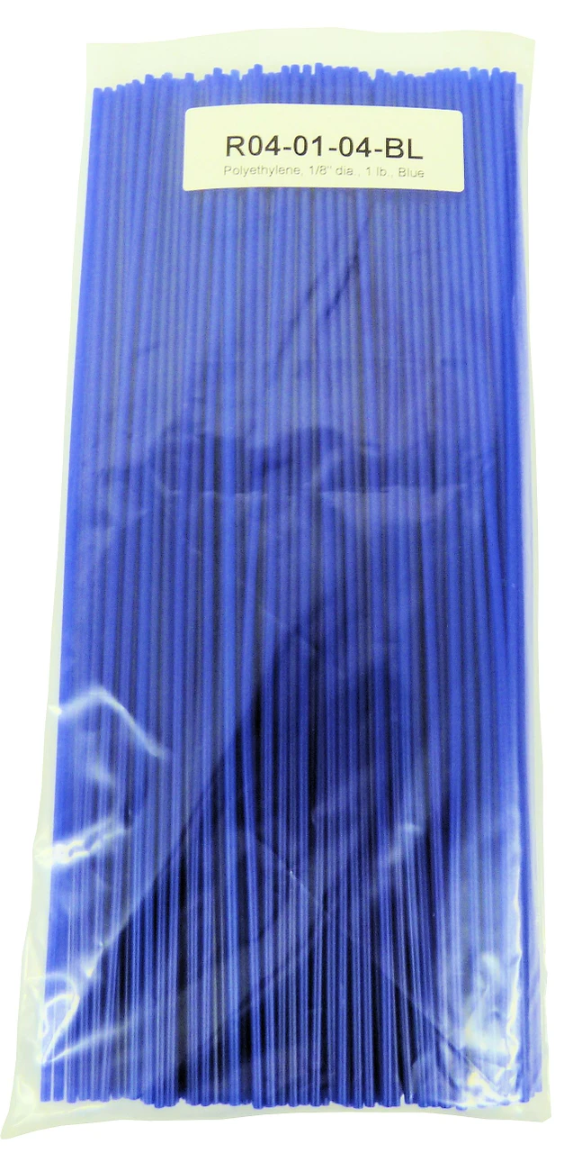 Polyvance Polyethylene Rod (Ldpe), 1/8" Diameter, 1 Lb., Blue (R04-01-04-BL)