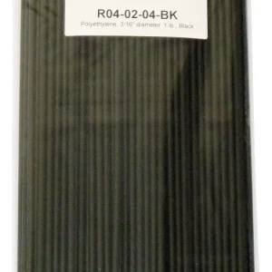 Polyvance Polyethylene Rod (Ldpe), 3/16" Diameter, 1 Lb., Black (R04-02-04-BK)