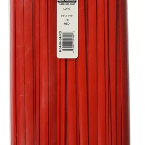 Polyvance Polyethylene Strip (Ldpe,) 3/8" X 1/16", 1 Lb., Red (R04-04-04-RD)