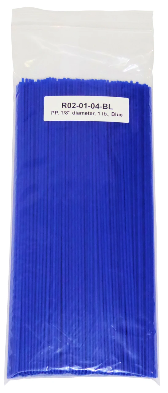 Polyvance Polypropylene Rod, 1/8" Diameter, 1 Lb., Blue (R02-01-04-BL)