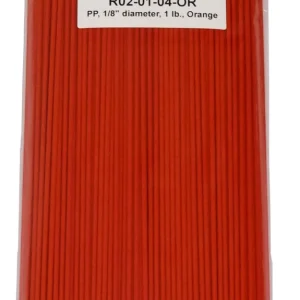 Polyvance Polypropylene Rod, 1/8" Diameter, 1 Lb., Orange (R02-01-04-OR)