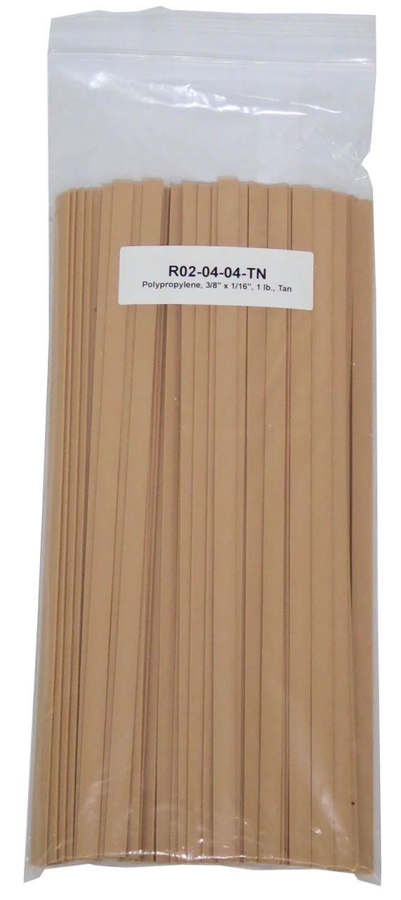 Polyvance Polypropylene Strip, 3/8" X 1/16", 1 Lb., Tan (R02-04-04-TN)