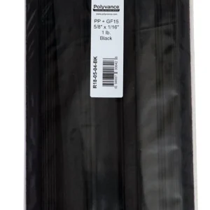 Polyvance Pp+Gf 15 Strip, 5/8" X 1/16", 1 Lb., Black (R18-05-04-BK)