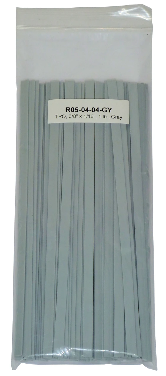 Polyvance Tpo Strip, 3/8" X 1/16", 1 Lb., Gray (R05-04-04-GY)