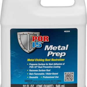 Por-15 Metal Prep - Metal Etching Rust Neutralizer - 32 Oz - 1 Quart (40204)
