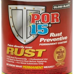 POR-15 Rust Preventive Paint - 1Quart - Gloss Black (45004)