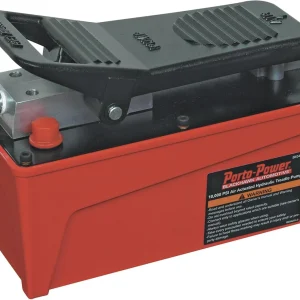 Porto-Power Air Foot Operated Pump - Red, 10,000 Psi, 91.5 Cu In Capacity (B65425)