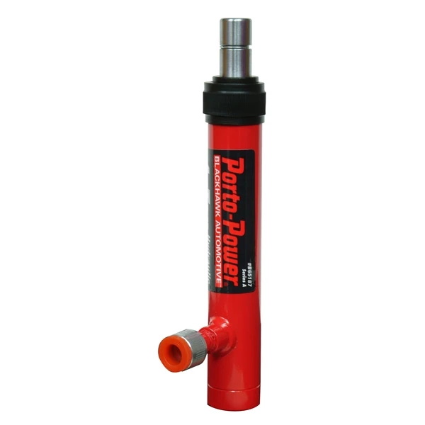 Porto-Power Ram With 5" Stroke And 1/4" Female Coupler - 5.5" Height, 3" Width, 12.25" Length, 4 Tons Capacity (B65187)