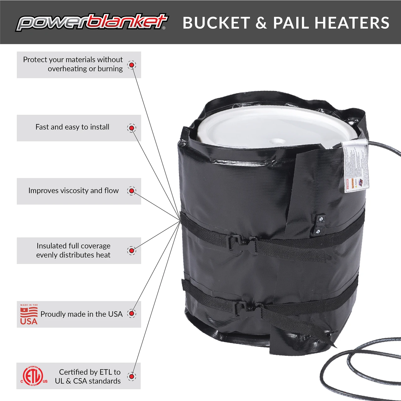 Powerblanket 5 Gallon Bucket Heater (BH05PRO) — product image 3