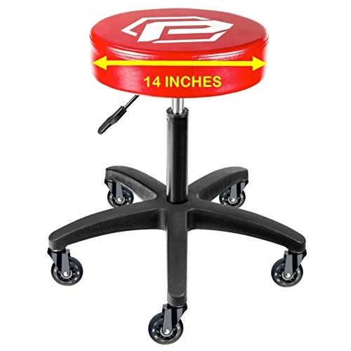 Powerbuilt Rolling Shop Stool Adjustable Height Seat (240250) — product image 3