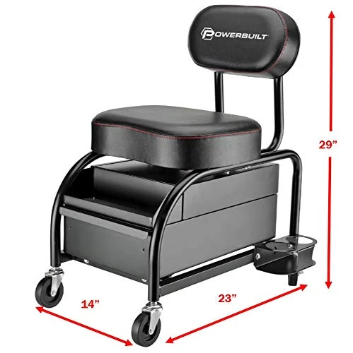 Powerbuilt Professional Detailer Roller Seat (240299) — product image 2