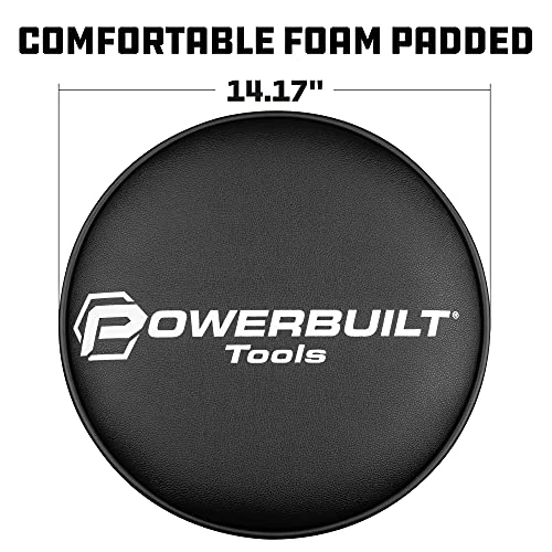 Powerbuilt Swivel Shop Stool Gas-Spring Garage Seat (240375) — product image 2