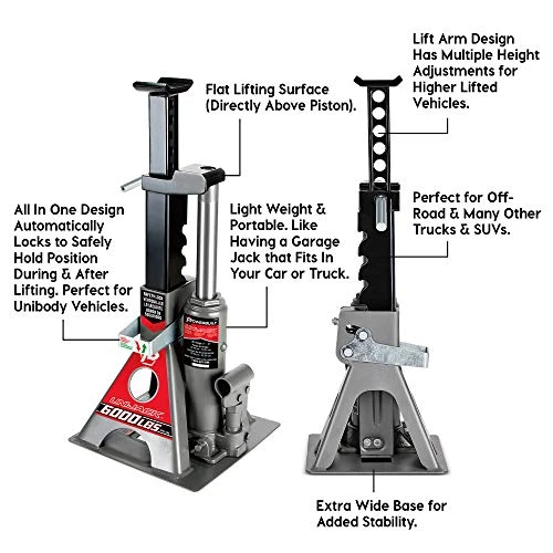 Powerbuilt 3-Ton Unijack Bottle Jack & Jackstand (620471) — product image 3