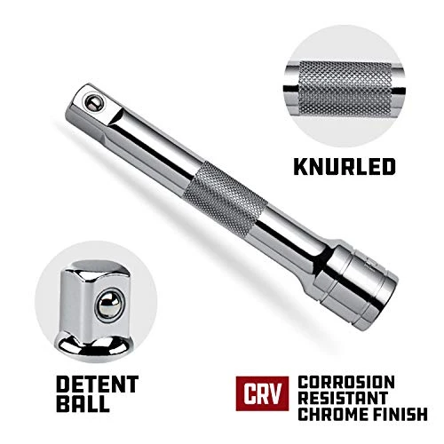 Powerbuilt 3-Piece 1/4" Drive Extension Bar Set (640842) — product image 5