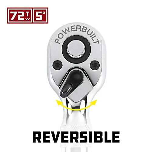 Powerbuilt Stubby Ratchet Set, 2-Piece, 1/4" & 3/8" (640927) — product image 4