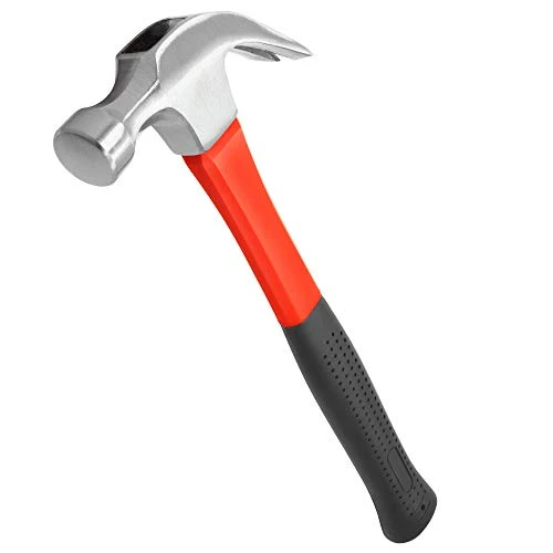 Powerbuilt 16-oz Claw Hammer with Fiberglass Handle (JB-ALT-640948)