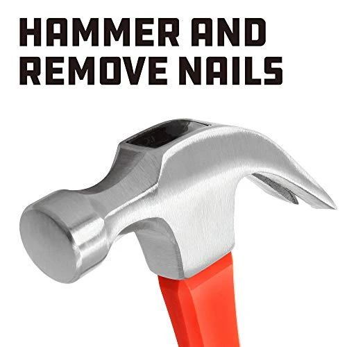Powerbuilt 16-oz Claw Hammer with Fiberglass Handle (JB-ALT-640948) — product image 4
