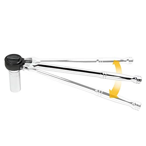 Powerbuilt 3/8" Flex Ratchet Driver Silver (641506) — product image 2