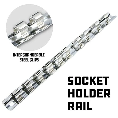 Powerbuilt Universal Joint Socket Set, SAE 7 Piece 3/8-Inch Drive, 6 Point (642163) — product image 2