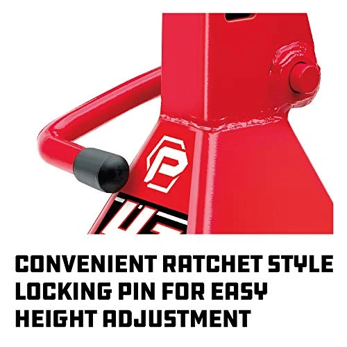 Powerbuilt 4-Ton Ratchet Jack Stand Red (647529) — product image 4