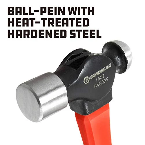Powerbuilt 16-oz Ball Peen Hammer Fiberglass Handle (JB-ALT-648329) — product image 4