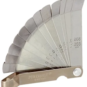 Powerbuilt Valve Tappet Feeler Gauge 12-Blade (648393)