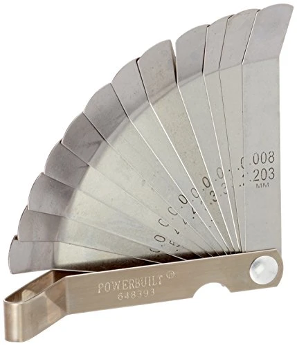 Powerbuilt Valve Tappet Feeler Gauge 12-Blade (648393)