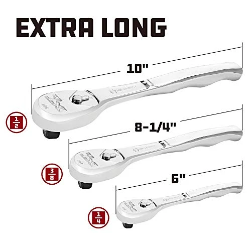 Powerbuilt 3/8" Drive 90 Tooth Professional Ratchet (649938) — product image 2