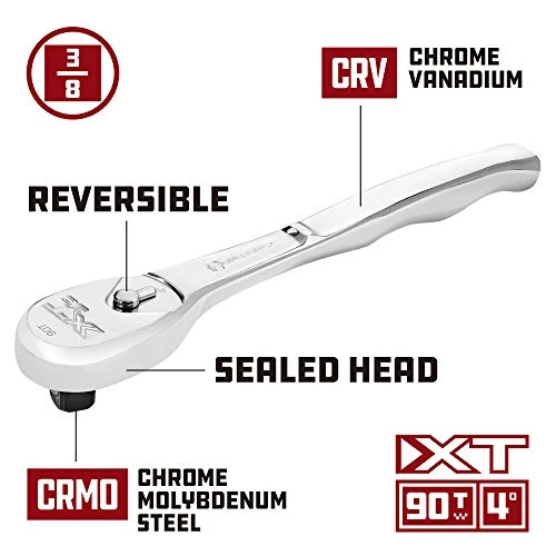 Powerbuilt 3/8" Drive 90 Tooth Professional Ratchet (649938) — product image 3