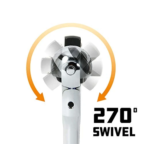 Powerbuilt 3/8" Swivel Head Ratchet, 72 Tooth (649941) — product image 2