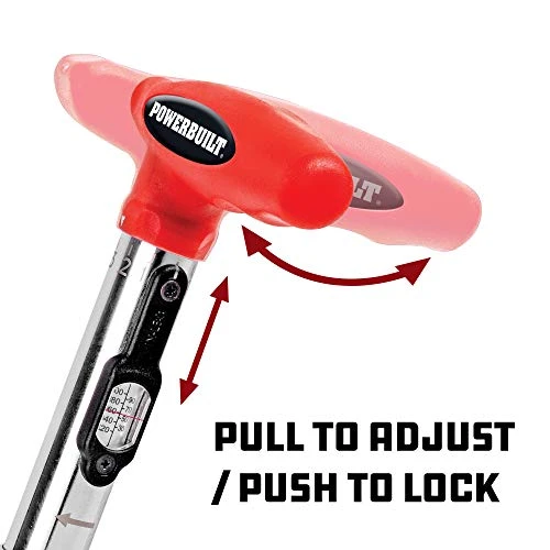Powerbuilt 1/4" Drive Ratcheting T-Handle Torque Wrench (649971) — product image 5