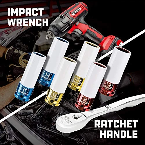 Powerbuilt Thin Wall 21mm Metric Lug Nut Socket (941041) — product image 4