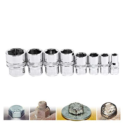 Powerbuilt Zeon 8-Pc Metric Socket Set for Damaged Bolts (941322A)