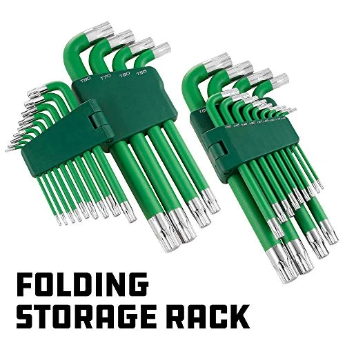 Powerbuilt 13-Piece Tamper Star Jumbo Long Point Magnetic Hex Key Wrench (941643) — product image 3