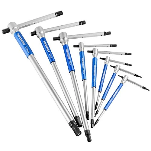 Powerbuilt 8-Piece Metric T-Handle Hex Allen Key Wrench Set (941645) — product image 2