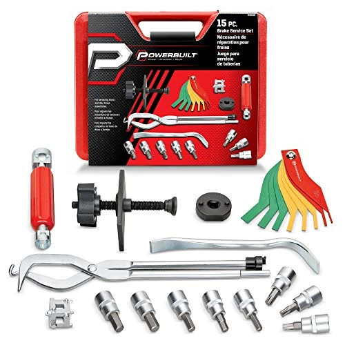 Powerbuilt Brake Service Set 15-Piece Drum & Disc Brake Tools (948007)