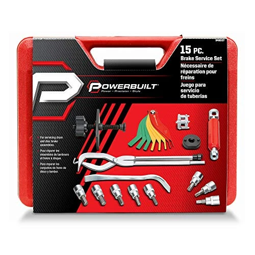 Powerbuilt Brake Service Set 15-Piece Drum & Disc Brake Tools (948007) — product image 5