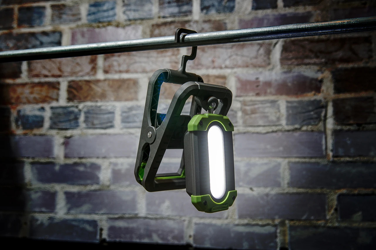 PowerSmith 1000 Lumen Rechargeable Work Light with Clamp and Hook (PWLR010CM) — product image 5
